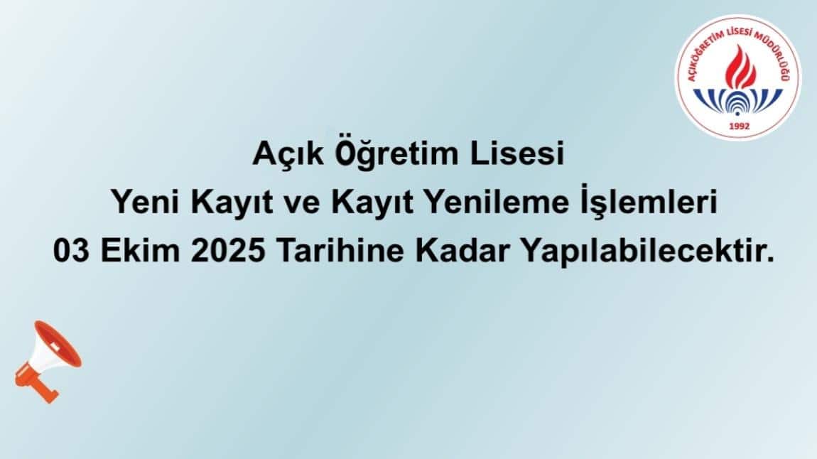 ÖNEMLİ DUYURU!